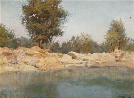 Shore by Leonid Mikhailovich Steele - Auction record, sale price, and art valuation. Compare with similar artists and explore comparable artworks.