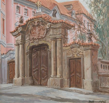 Gate to St. John of the Rock, Charles Square, Prague