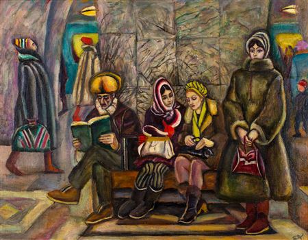 Subway Concourse by Boris Korjevskii - Auction record, sale price, and art valuation. Compare with similar artists and explore comparable artworks.