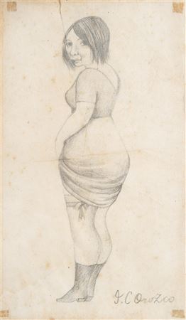 Disrobing Woman