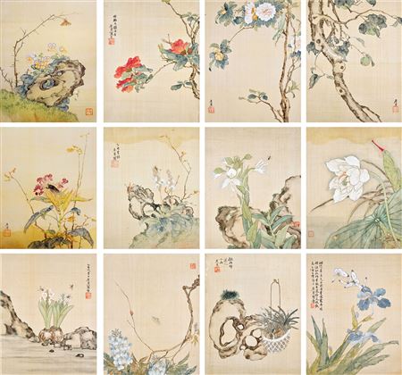 FLOWERS AND INSECTS by Chao Ju - Auction record, sale price, and art valuation. Compare with similar artists and explore comparable artworks.