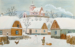 Winter by Josef Lada - Auction record, sale price, and art valuation. Compare with similar artists and explore comparable artworks.