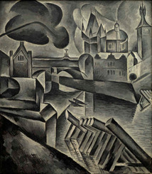 Sample artwork by Bohumil Kubista (1884 - 1918), known for expressive still life, figure and portrait oil painting and charcoal drawing - View similar artists and auction records