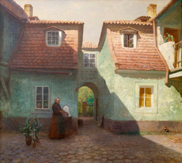 Backyard in Mala Strana