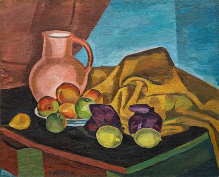 Still life with lemons by Bohumil Kubista - Auction record, sale price, and art valuation. Compare with similar artists and explore comparable artworks.