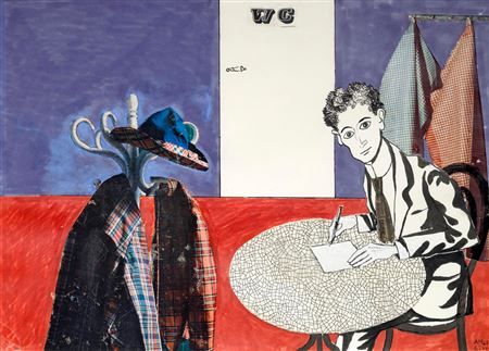 Kafka's Table in Cafe Arco by Adolf Hoffmeister - Auction record, sale price, and art valuation. Compare with similar artists and explore comparable artworks.