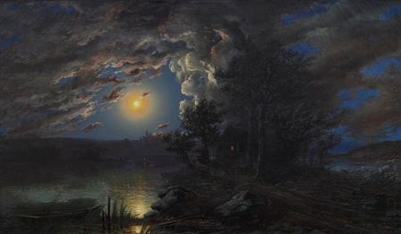 Nocturnal View of the Hluboká Chateau by Anton Waldhauser - Auction record, sale price, and art valuation. Compare with similar artists and explore comparable artworks.