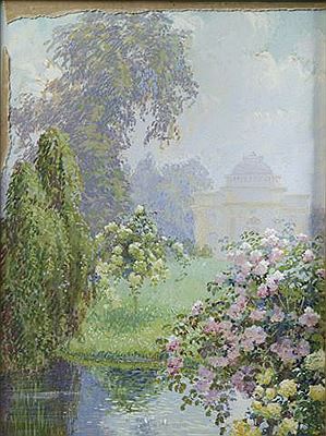 Landscape of a Park with a Rotunda