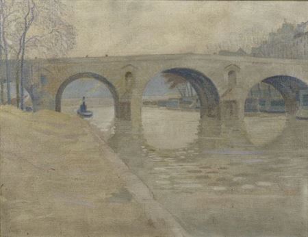 Marie Bridge on the Seine in Paris