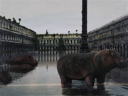 Sample artwork by Fred E Knecht (1934 - 2010), known for painting - View similar artists and auction records