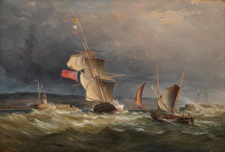 Merchantman Running Into Swansea