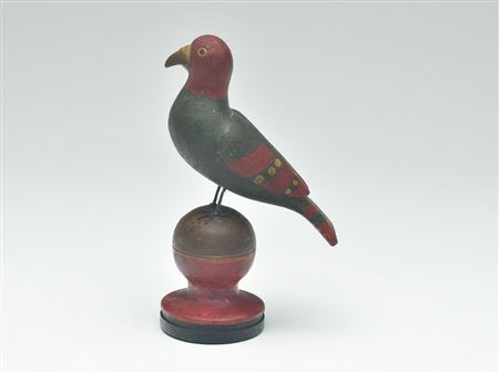 Folk carved parrot