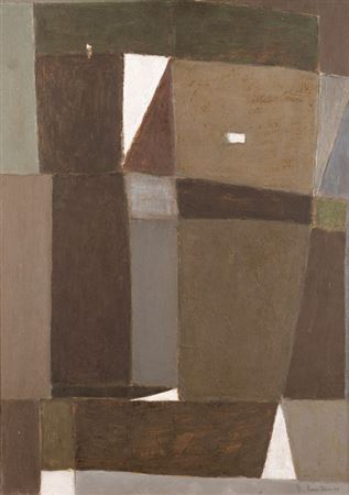 Komposisjon I 1958 by Lars Tiller - Auction record, sale price, and art valuation. Compare with similar artists and explore comparable artworks.