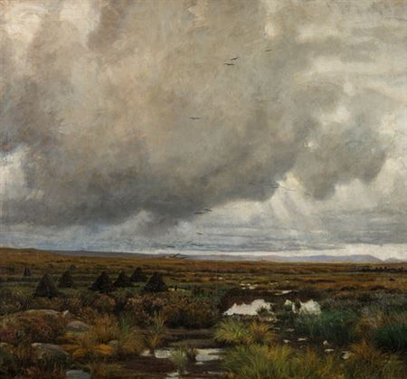 Torvmyr 1880 by Kitty Kielland - Auction record, sale price, and art valuation. Compare with similar artists and explore comparable artworks.