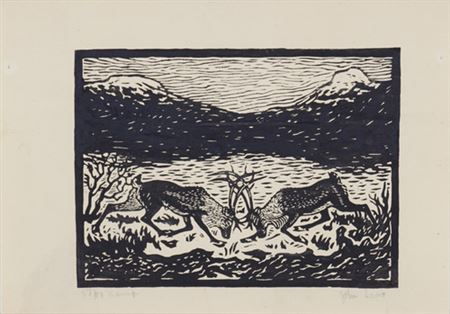 Kamp by John Andreas Savio - Auction record, sale price, and art valuation. Compare with similar artists and explore comparable artworks.