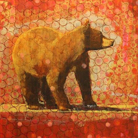 ANIMAL PAINTING #015-1252 (BEAR); 2015