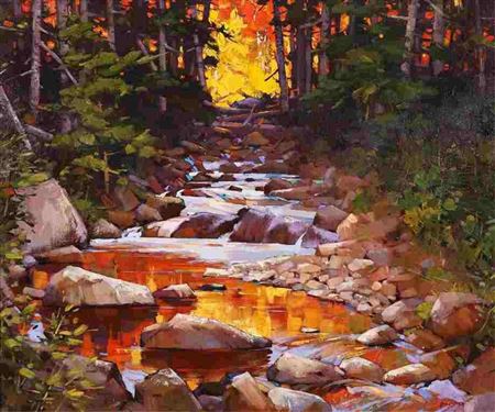 AUTUMN GLOW by Min Ma - Auction record, sale price, and art valuation. Compare with similar artists and explore comparable artworks.