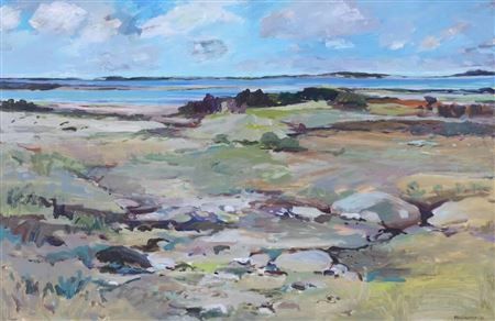 Sample artwork by Wynona Mulcaster (Born 1915), known for landscape, portrait, horses and genre painting, graphics, teaching - View similar artists and auction records