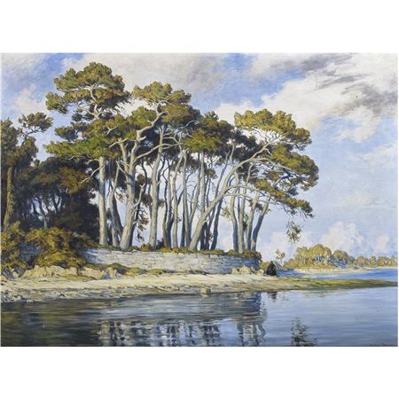 Landscape with Pine Trees