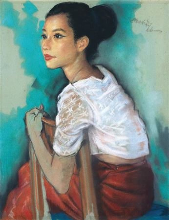 Portrait Of A Burmese Lady, 1966