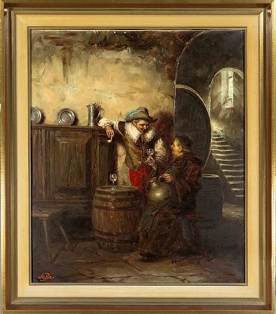 Sample artwork by Willy de Pre (1922 - 1996), known for genre painting - View similar artists and auction records