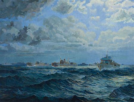 Sample artwork by Thomas Harold Beament (1898 - 1984), known for landscape and marine painting, murals, illustration, teaching - View similar artists and auction records