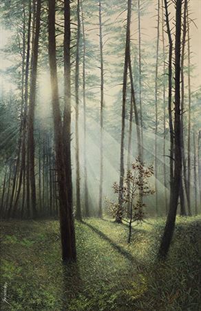 Autumn Sun by Jose Salvador - Auction record, sale price, and art valuation. Compare with similar artists and explore comparable artworks.