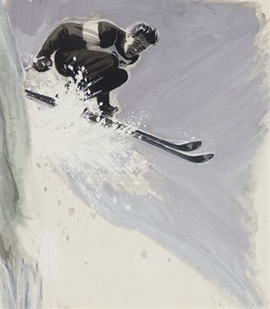 Sample artwork by Gwen Fremlin (20th century), known for illustrator, figure, genre - View similar artists and auction records