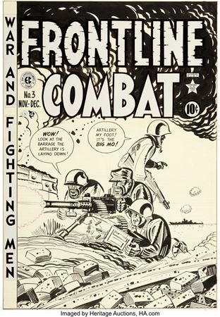 Harvey Kurtzman Frontline Combat #3 Cover Original Art (EC, 1951)