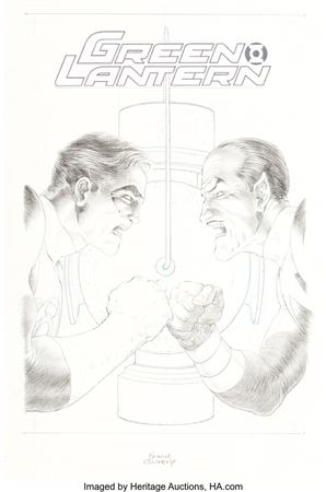 Frank Quitely Green Lantern #60 DC 75th Anniversary Limited Variant Cover Original Art (DC, 2011)