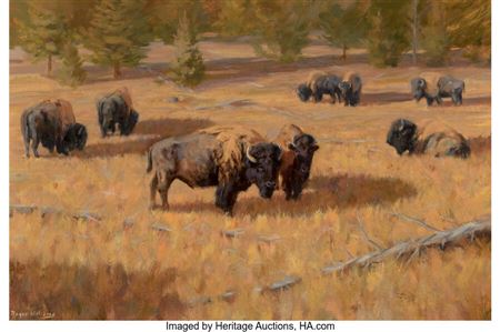 Autumn Meadow, Yellowstone Park by Roger Williams - Auction record, sale price, and art valuation. Compare with similar artists and explore comparable artworks.