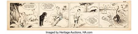 Lyman Young and Alex Raymond Tim Tyler's Luck Daily Comic Strip #405 Original Art dated 1-18-33 (King Features Syndicate, 1933)