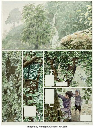 Vink Les Voyages de He Pao L'Ombre Du Gingko #2 Story Title Page 1 Original Art (Dargaud, 2002)