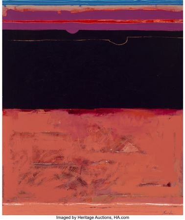 Untitled (Abstraction of a Mesa at Sunset)