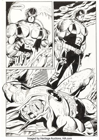 Jim Aparo and Dick Giordano Batman #497 Story Page 22 Original Art (DC, 1993)
