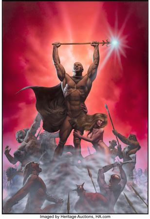 Richard Corben Heavy Metal Den Movie Poster Painting Original Art (Columbia, 1981)
