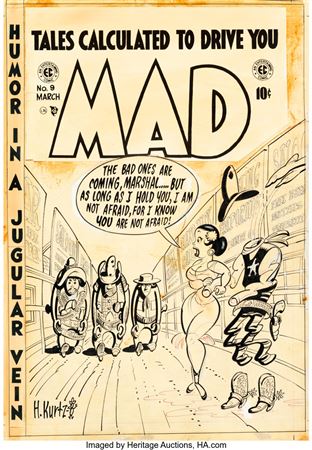 Harvey Kurtzman MAD #9 Cover Original Art (EC, 1954)