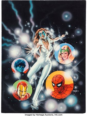 Bob Larkin Dazzler #1 Cover Original Art (Marvel, 1981)