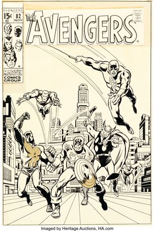 Sample artwork by Marie Severin (1929 - 2018), known for comic book artist - View similar artists and auction records