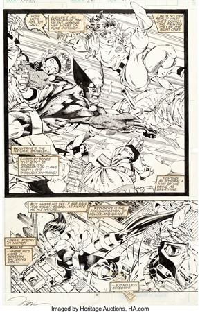 Jim Lee and Scott Williams Uncanny X-Men #271 Story Page 4 Original Art (Marvel, 1990)