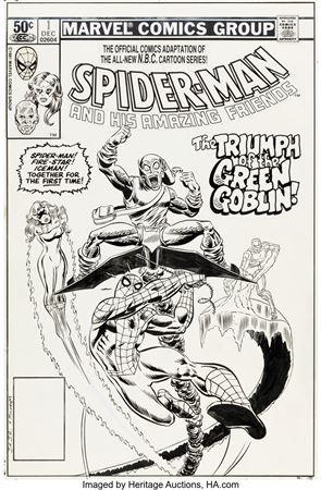 John Romita Jr. and Al Milgrom Spider-Man and his Amazing Friends #1 Cover Original Art (Marvel, 1981) by John Salvatore Romita Jr - Auction record, sale price, and art valuation. Compare with similar artists and explore comparable artworks.
