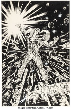 Ron Wilson Secret Wars II Retailer Promotional Poster Original Art (Marvel, 1985)
