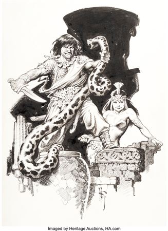Sample artwork by Mike Hoffman (20/21st century), known for fantasy book illustration - View similar artists and auction records