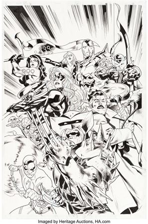 Stuart Immonen Fear Itself #7 Variant Cover Original Art (Marvel, 2011)