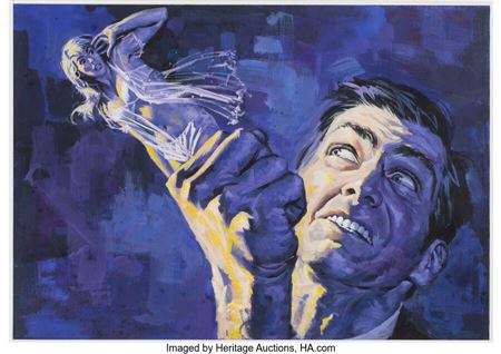 Vic Prezio Eerie #15 Cover Painting Original Art (Warren, 1968)