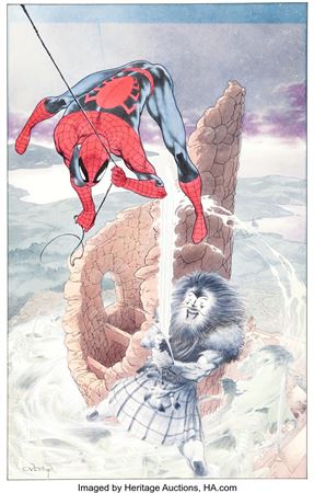 Charles Vess Modern Masters #11 Charles Vess Cover Painting Spider-Man Original Art (TwoMorrows, 2007)