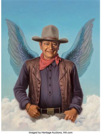 John Wayne, Esquire Cover Illustration, April 1980