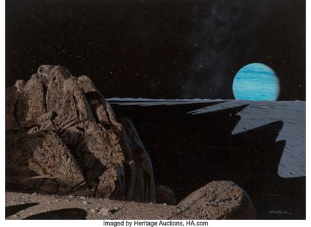 Neptune as Seen from Triton, 1979