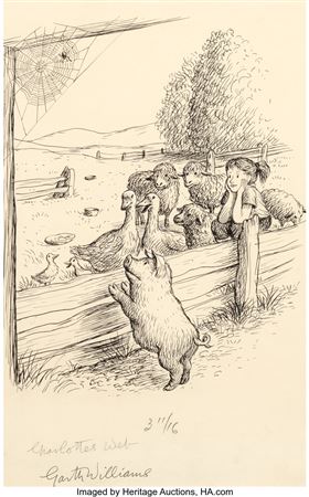 A Director's Meeting, Charlotte's Web interior book illustration