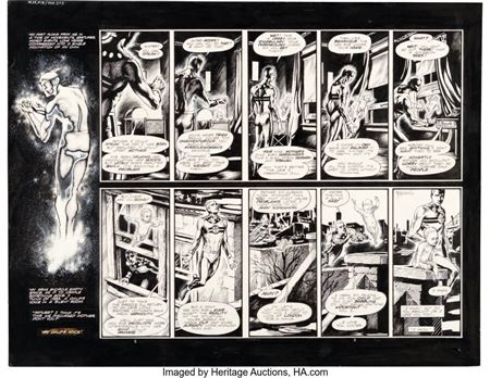 John Totleben Miracleman #14 Double-Page Spread Story Pages 2-3 Original Art (Eclipse, 1988)